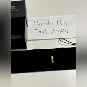 Versace Gold single ear cuff